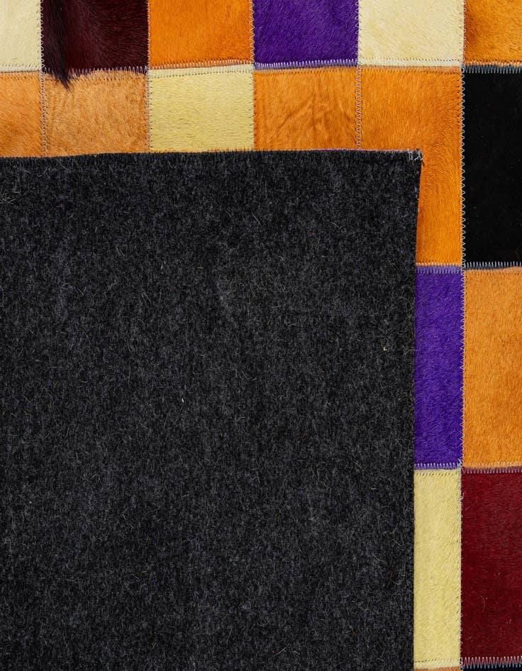 Detail image of 7' 11 x 9' 10 Cowhide - Patchwork Rug
