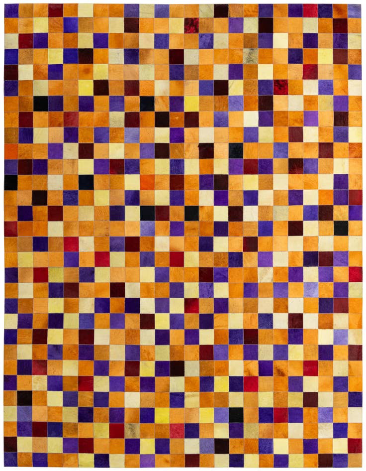 Detail image of 7' 11 x 9' 10 Cowhide - Patchwork Rug