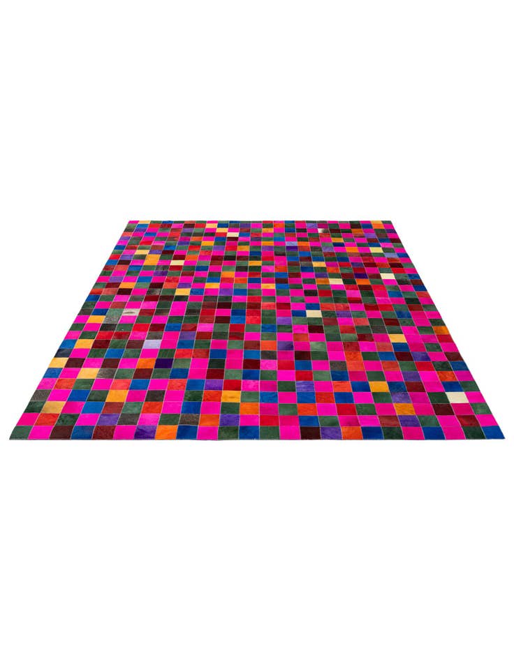 Detail image of 7' 11 x 9' 10 Cowhide - Patchwork Rug