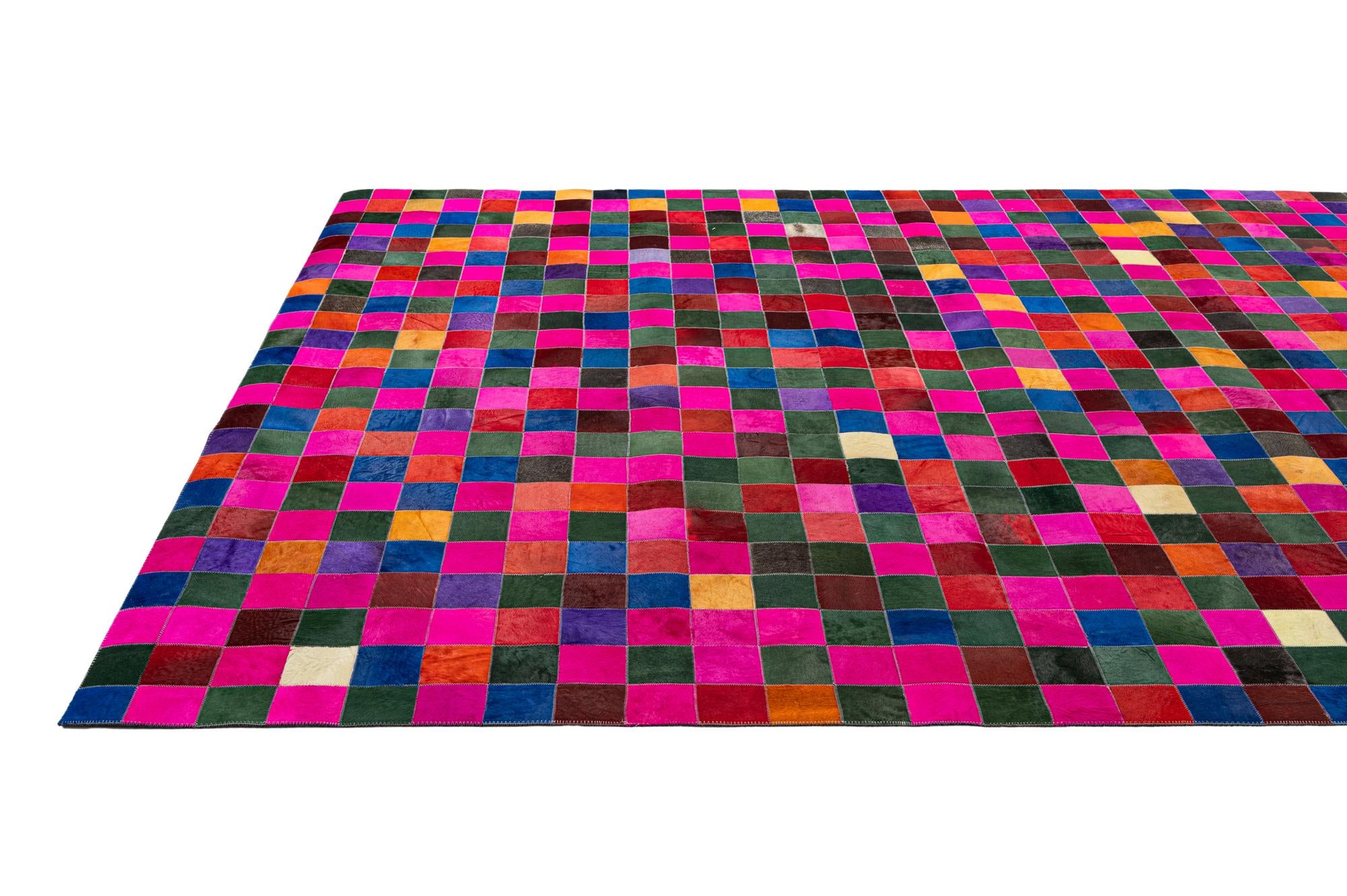 7' 11 x 9' 10 Cowhide - Patchwork Rug