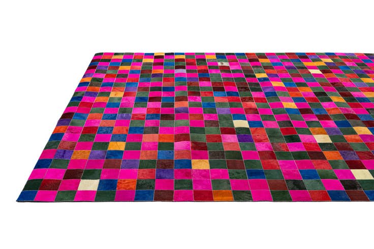 Detail image of 7' 11 x 9' 10 Cowhide - Patchwork Rug