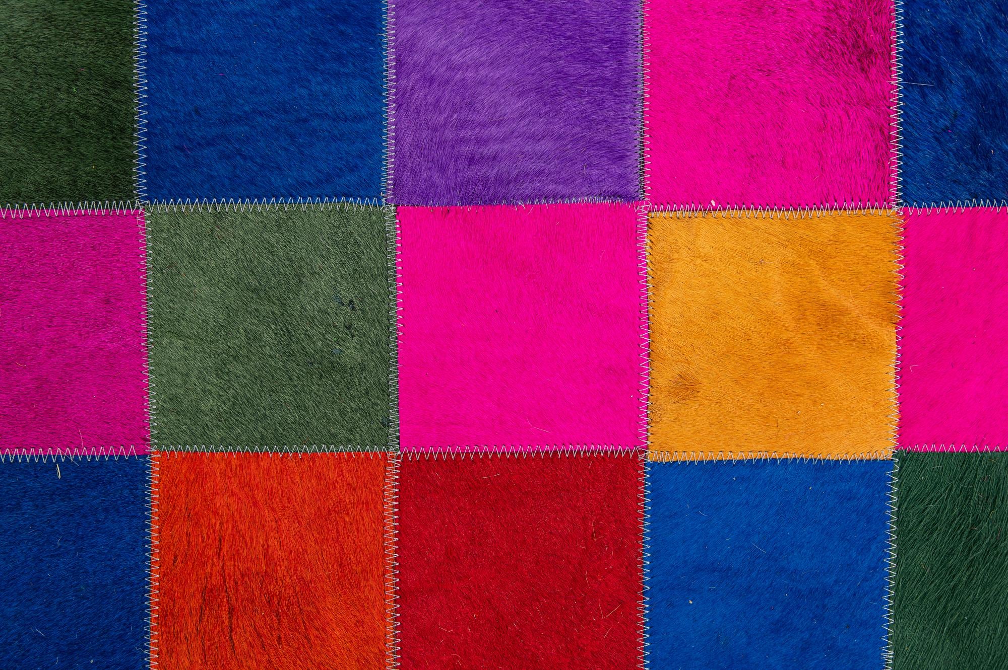 7' 11 x 9' 10 Cowhide - Patchwork Rug