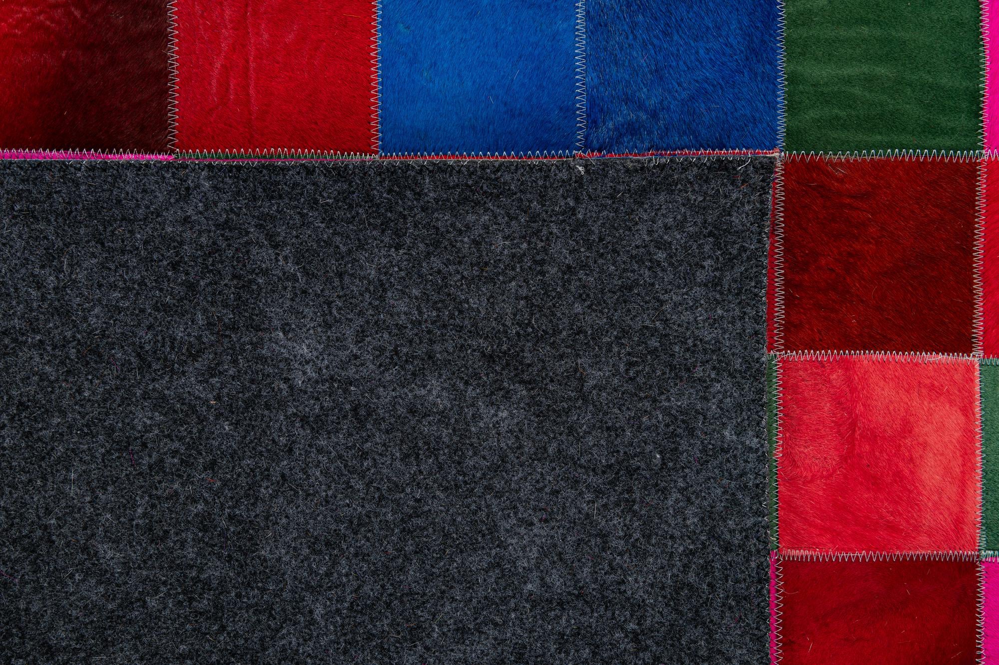 7' 11 x 9' 10 Cowhide - Patchwork Rug