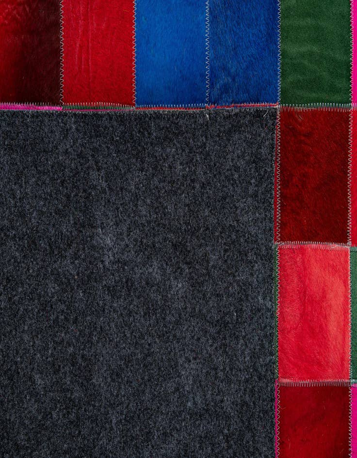 Detail image of 7' 11 x 9' 10 Cowhide - Patchwork Rug