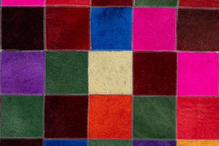 7' 11 x 9' 10 Cowhide - Patchwork Rug