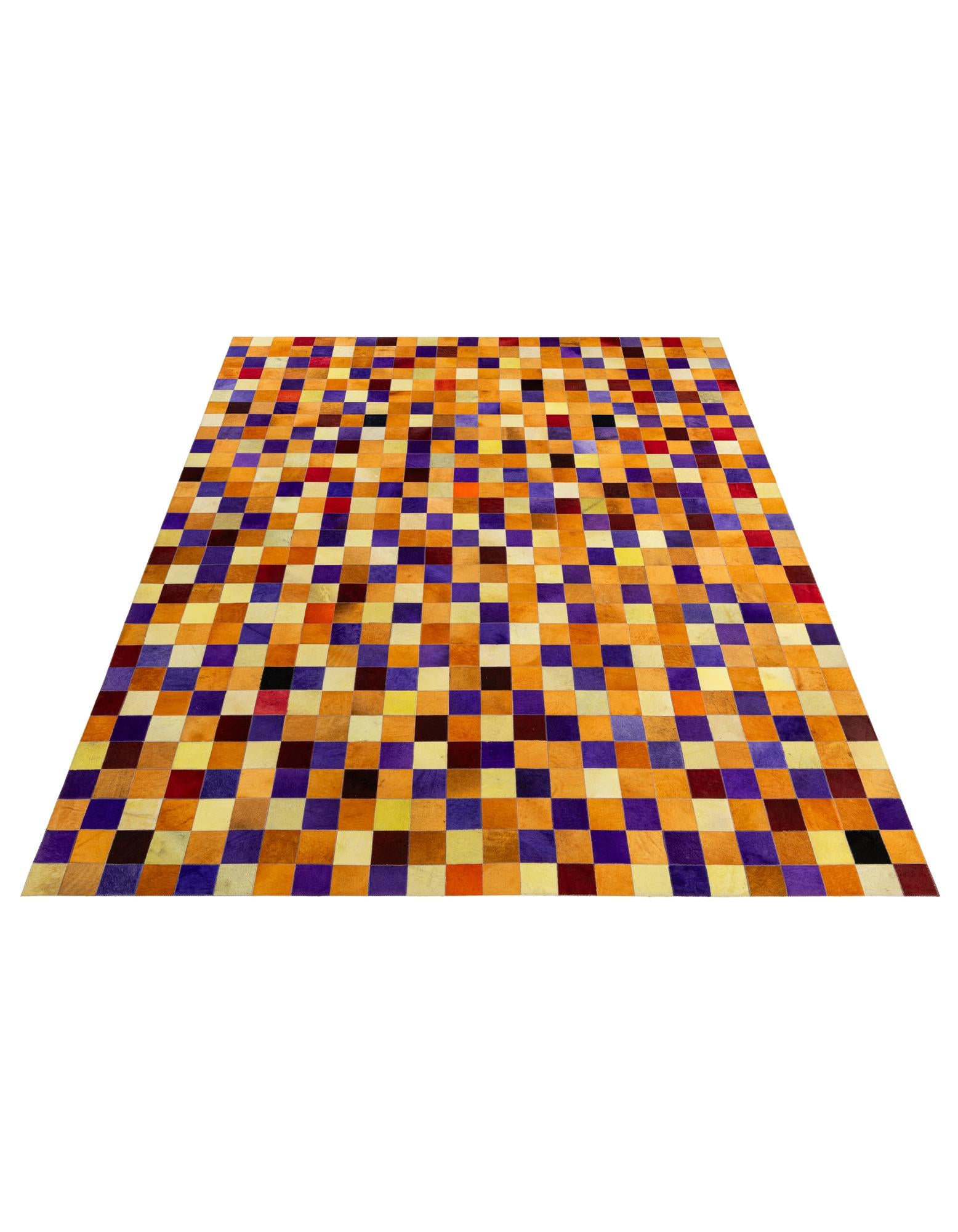 7' 11 x 9' 11 Cowhide - Patchwork Rug