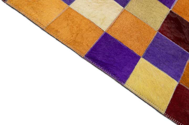 7' 11 x 9' 11 Cowhide - Patchwork Rug