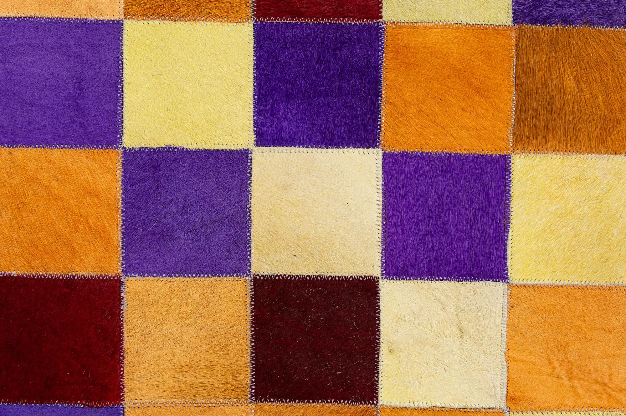 7' 11 x 9' 11 Cowhide - Patchwork Rug