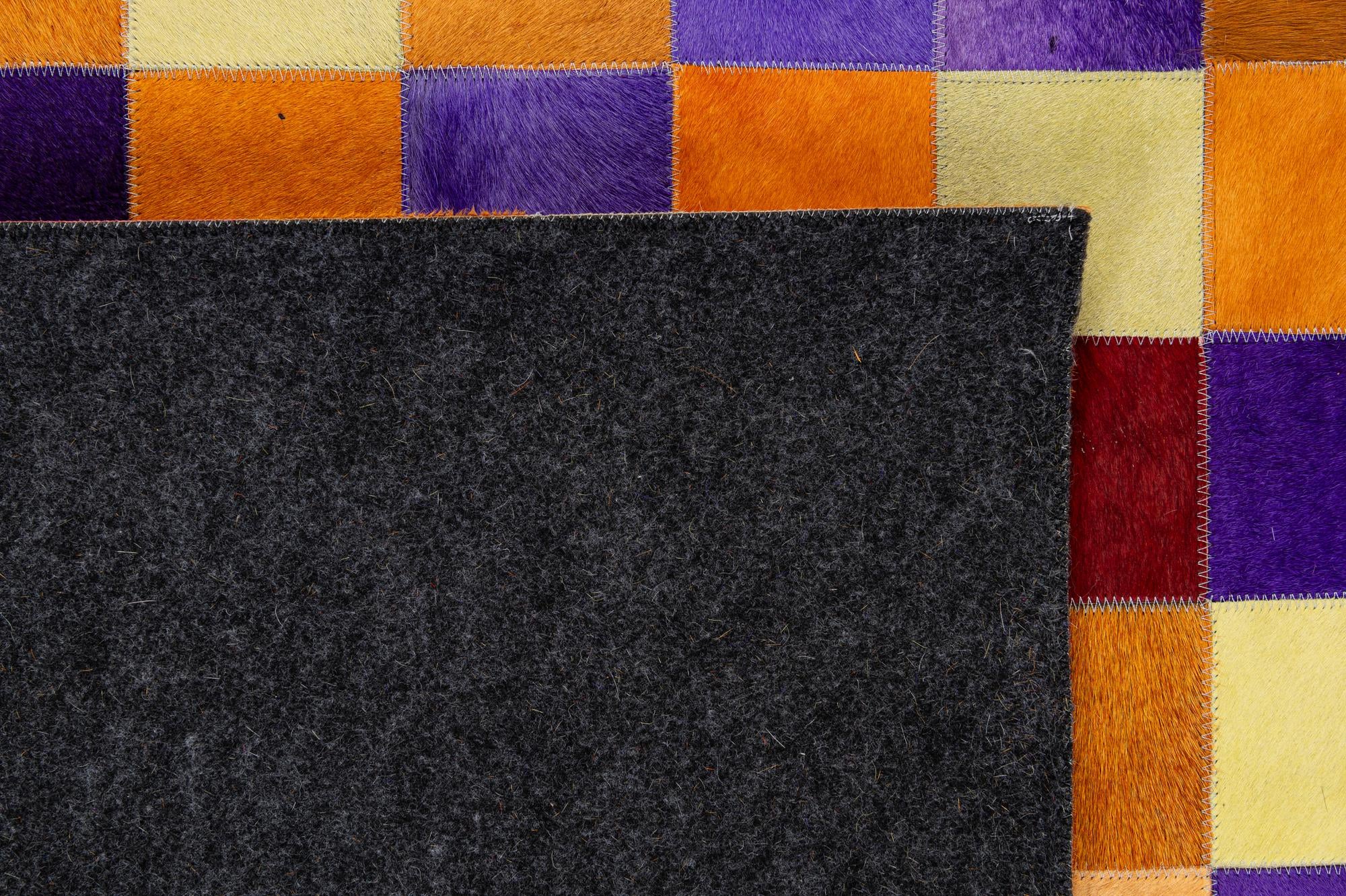 7' 11 x 9' 11 Cowhide - Patchwork Rug