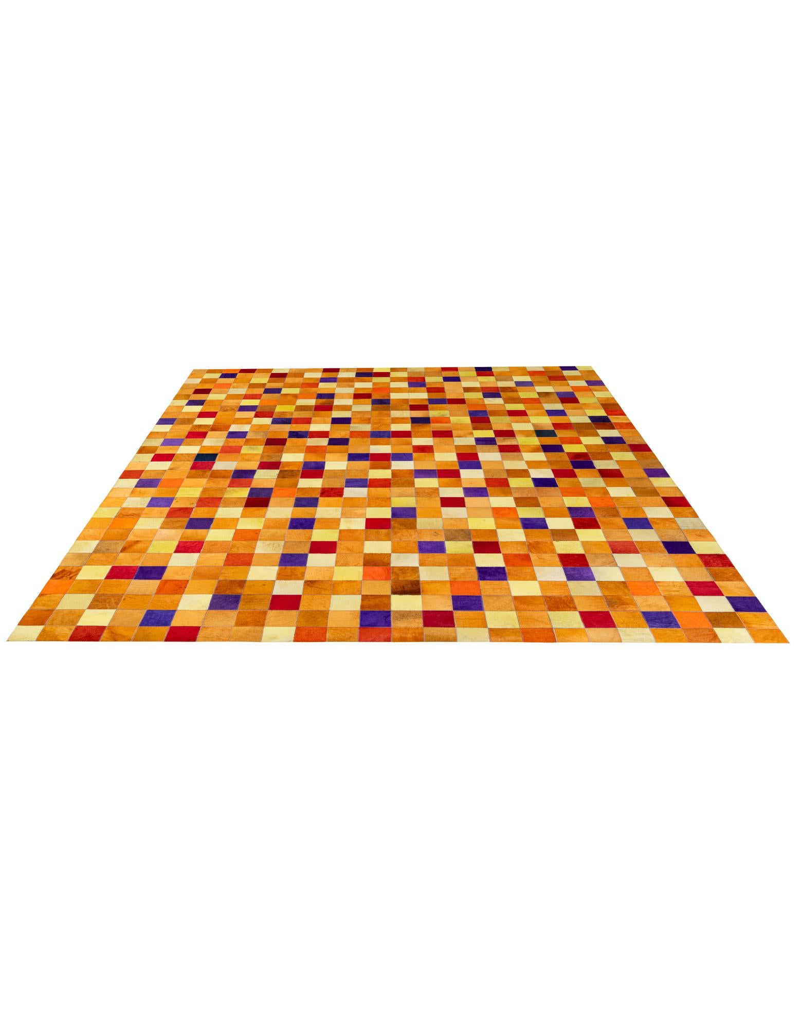 8' x 9' 10 Cowhide - Patchwork Rug