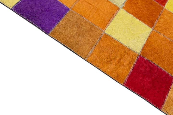 8' x 9' 10 Cowhide - Patchwork Rug