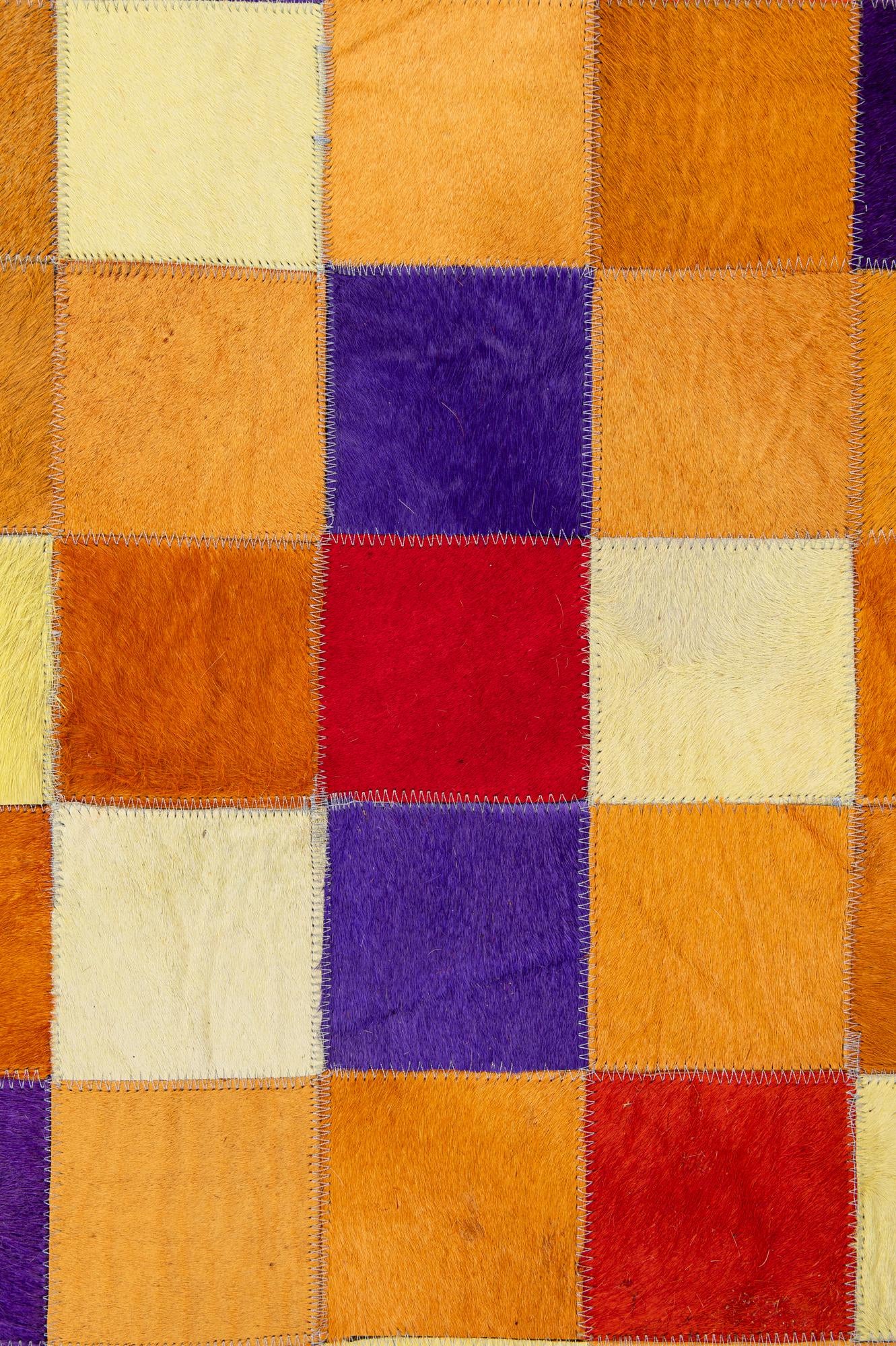 8' x 9' 10 Cowhide - Patchwork Rug
