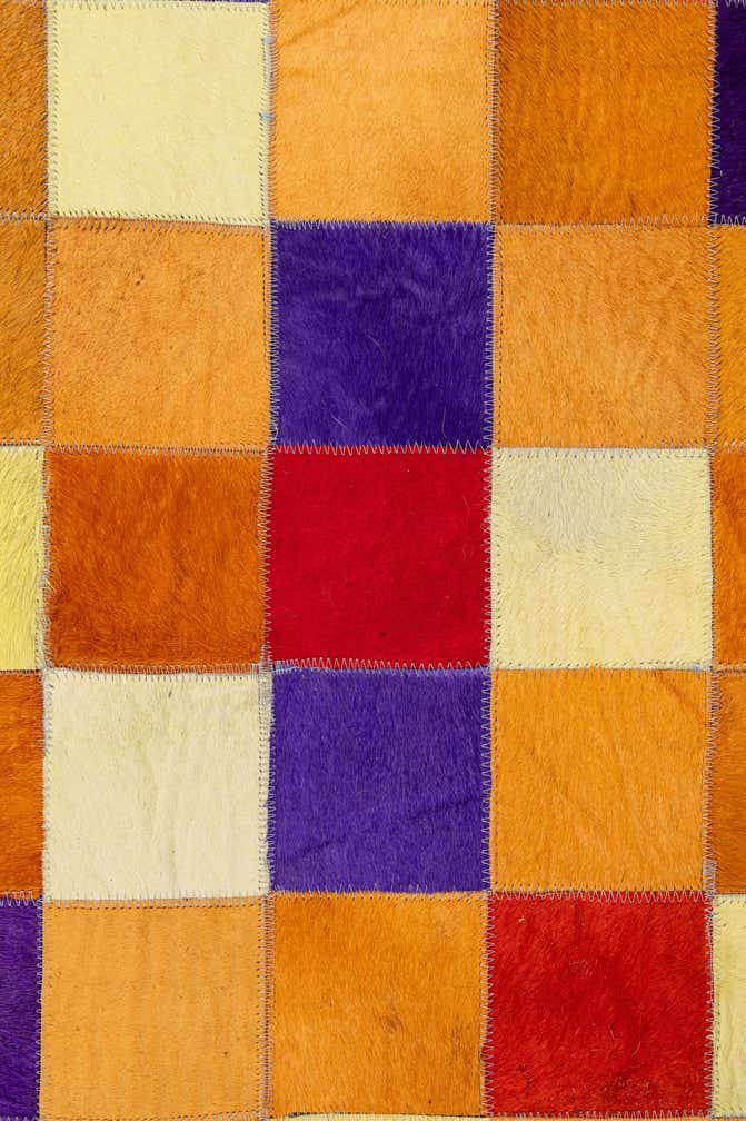 8' x 9' 10 Cowhide - Patchwork Rug