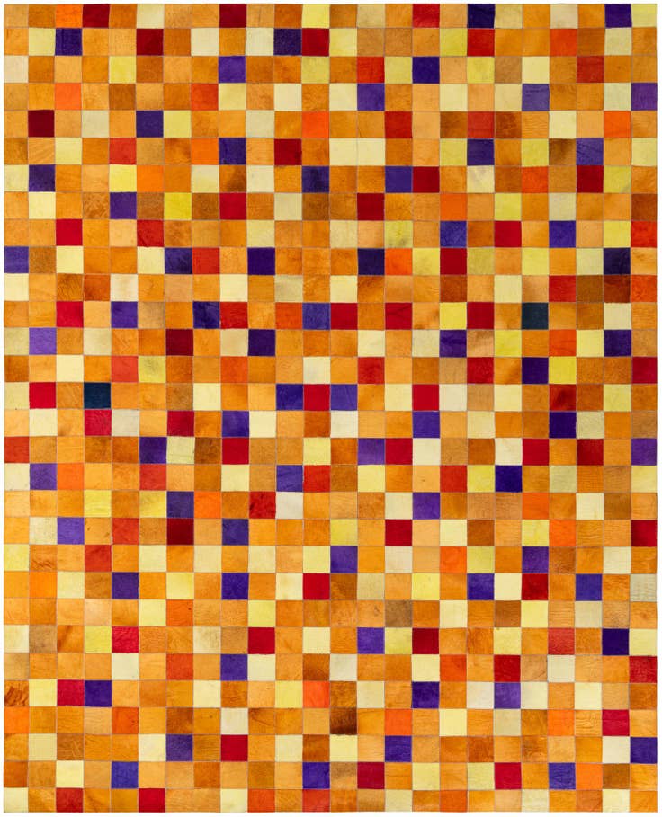 Detail image of 8' x 9' 10 Cowhide - Patchwork Rug
