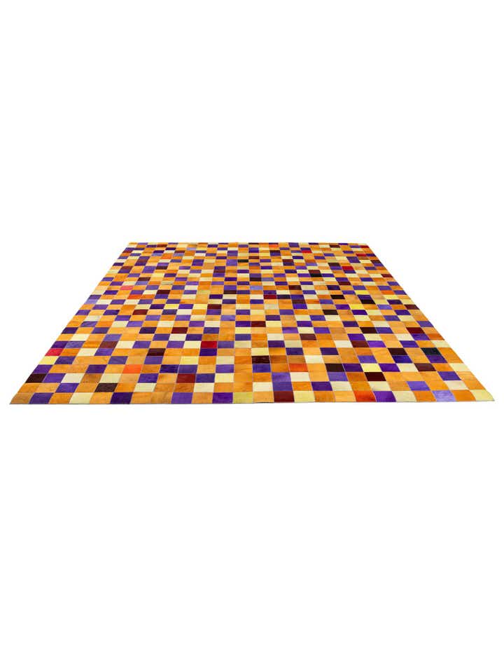 8' x 9' 11 Cowhide - Patchwork Rug
