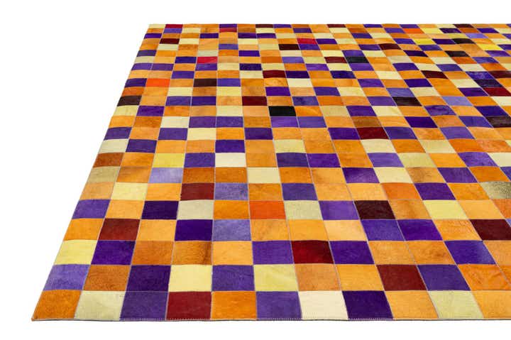 8' x 9' 11 Cowhide - Patchwork Rug