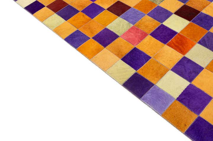 8' x 9' 11 Cowhide - Patchwork Rug