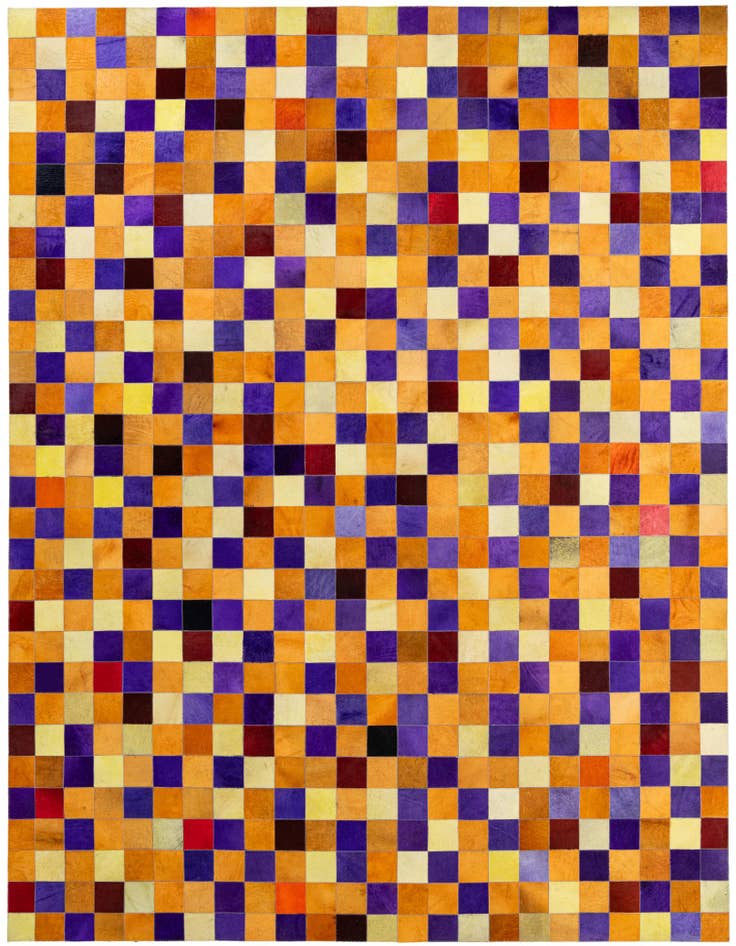 Detail image of 8' x 9' 11 Cowhide - Patchwork Rug
