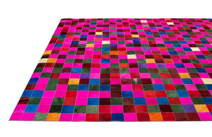 7' 11 x 9' 10 Cowhide - Patchwork Rug