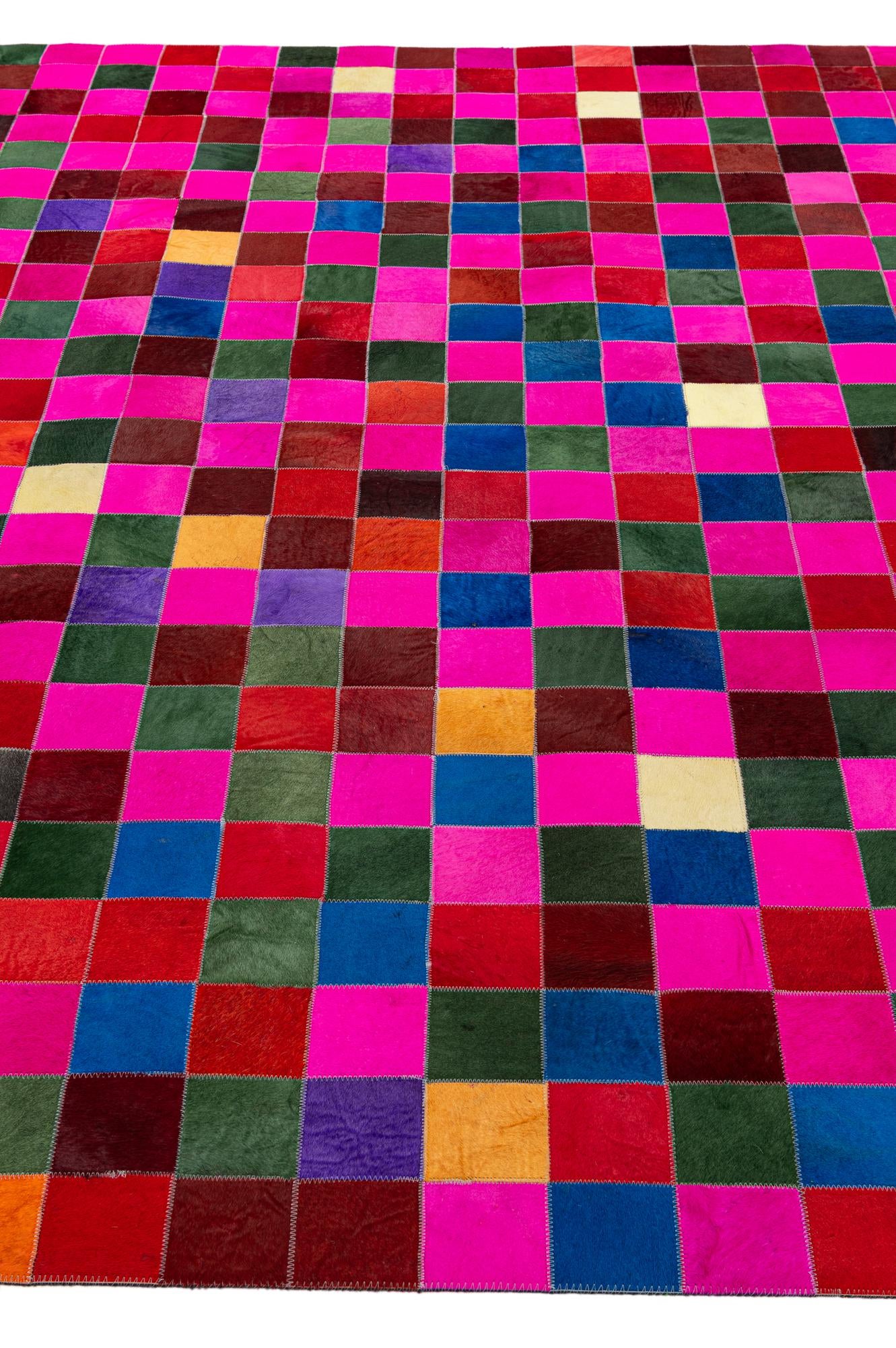 7' 11 x 9' 10 Cowhide - Patchwork Rug
