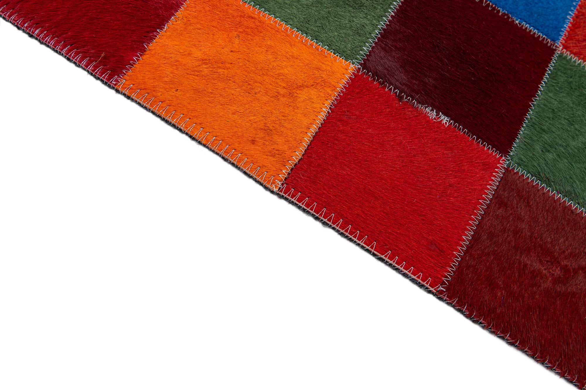 7' 11 x 9' 10 Cowhide - Patchwork Rug