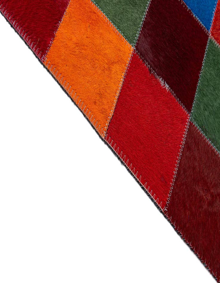 Detail image of 7' 11 x 9' 10 Cowhide - Patchwork Rug