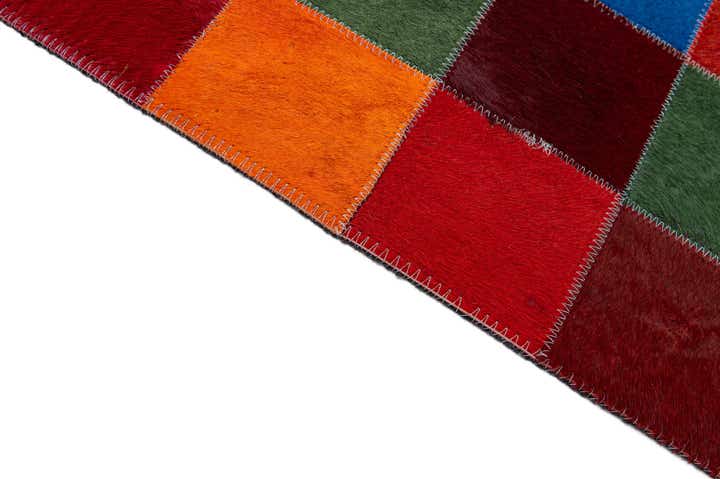 7' 11 x 9' 10 Cowhide - Patchwork Rug