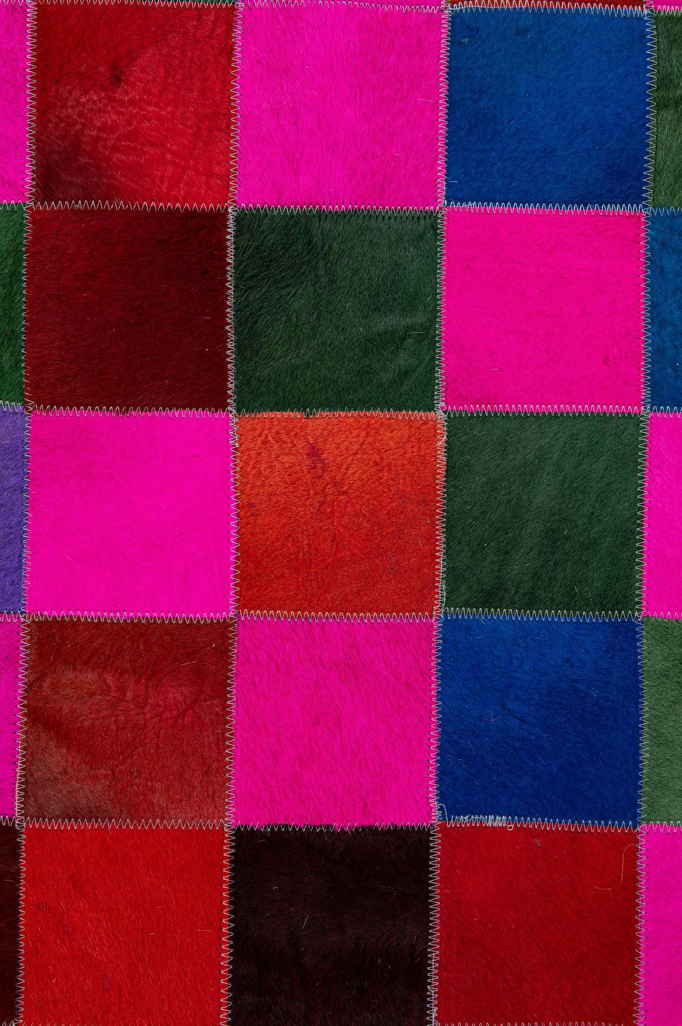 7' 11 x 9' 10 Cowhide - Patchwork Rug
