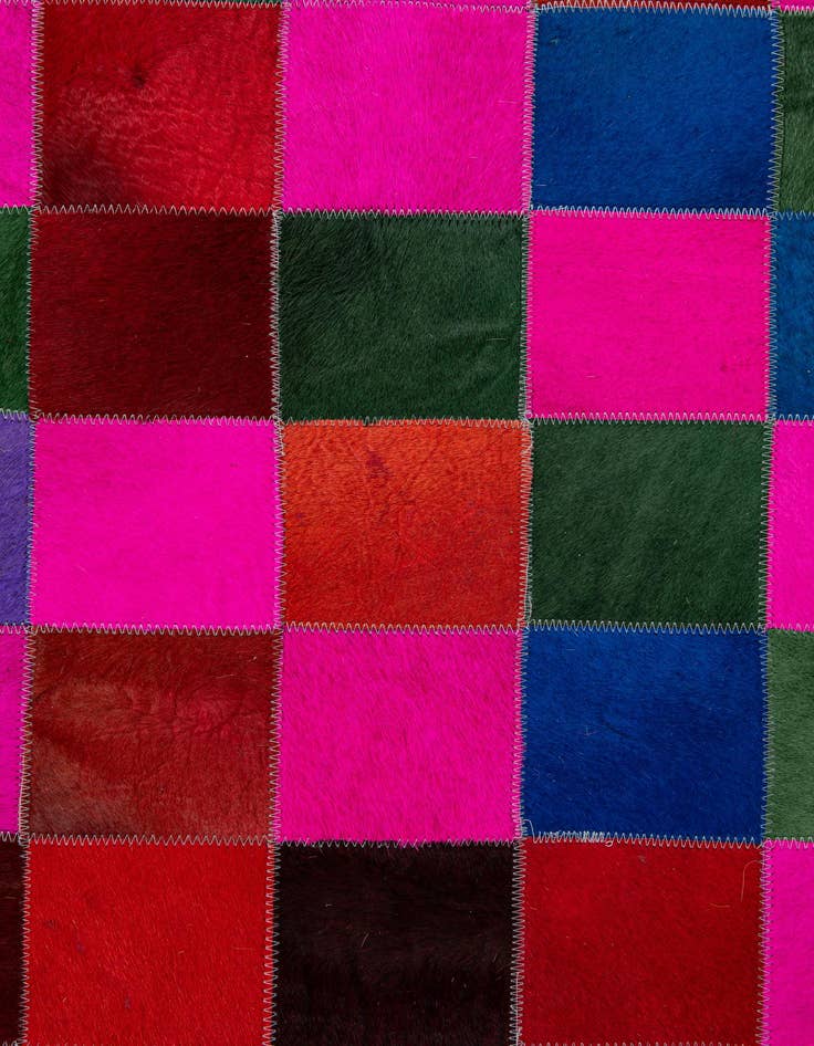 Detail image of 7' 11 x 9' 10 Cowhide - Patchwork Rug