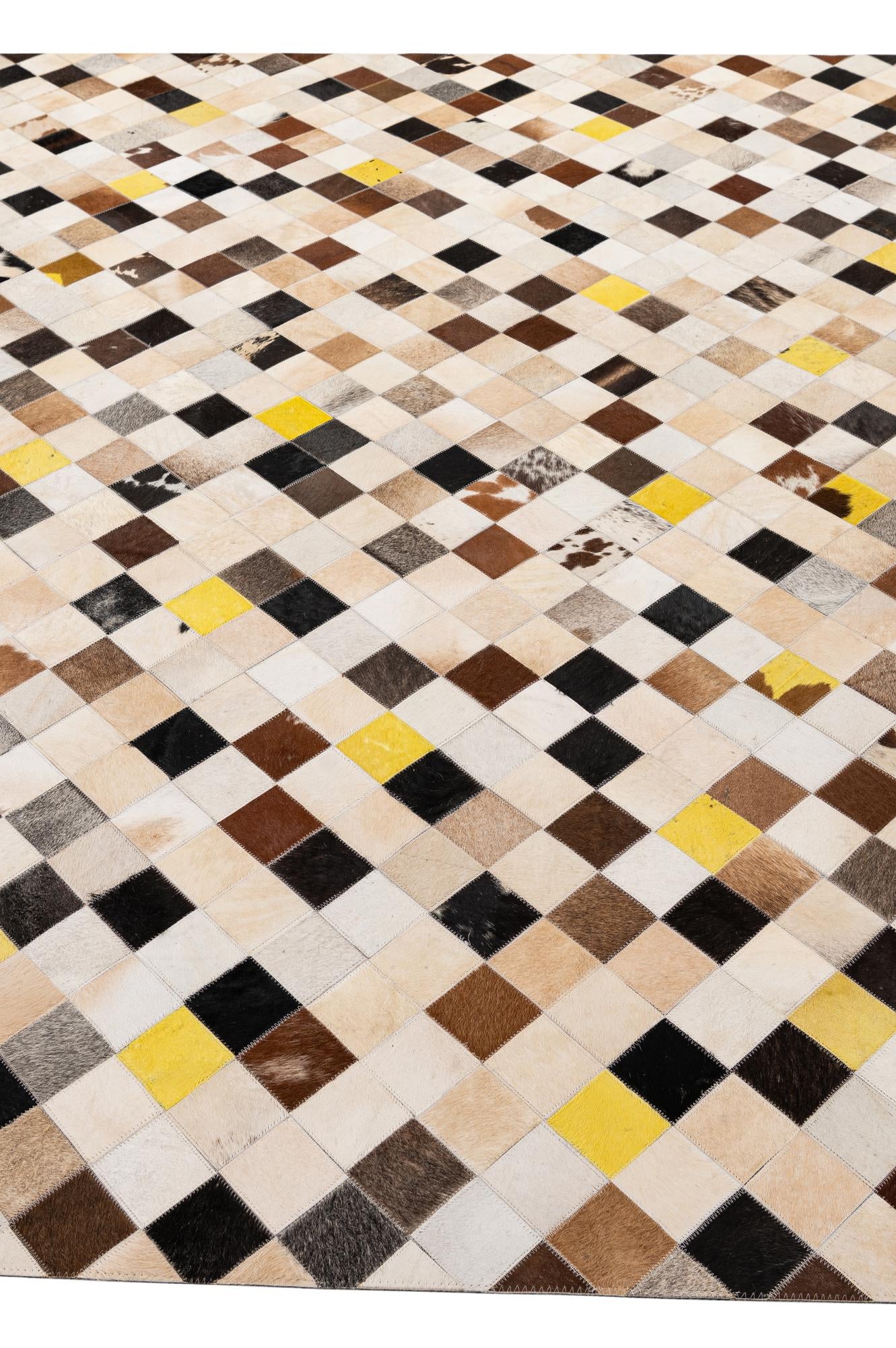 7' 11 x 9' 10 Cowhide - Patchwork Rug
