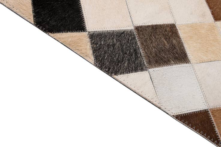 Detail image of 7' 11 x 9' 10 Cowhide - Patchwork Rug