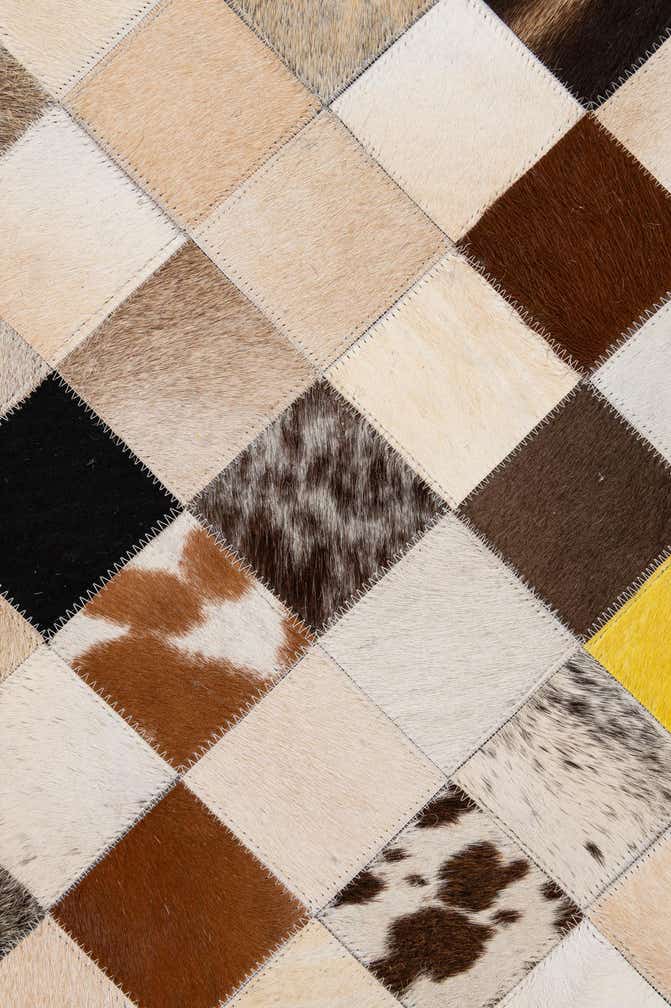 7' 11 x 9' 10 Cowhide - Patchwork Rug