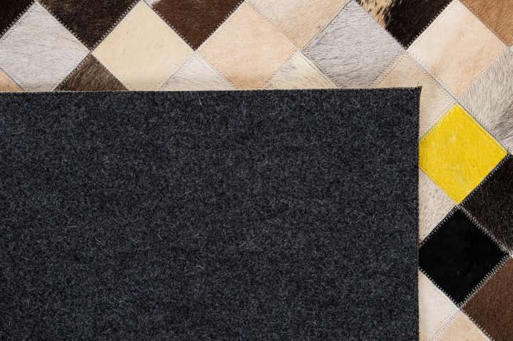 7' 11 x 9' 10 Cowhide - Patchwork Rug