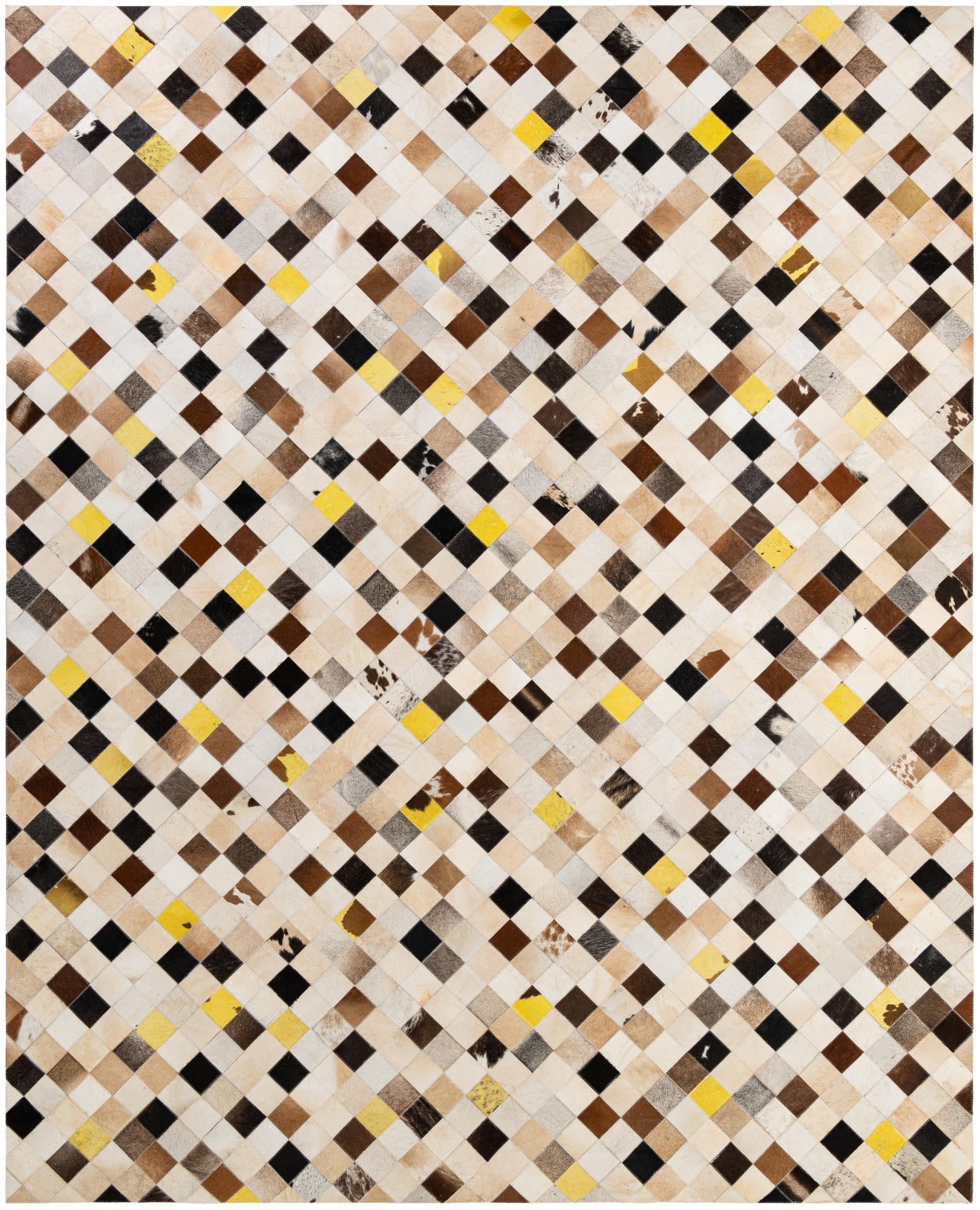 7' 11 x 9' 10 Cowhide - Patchwork Rug