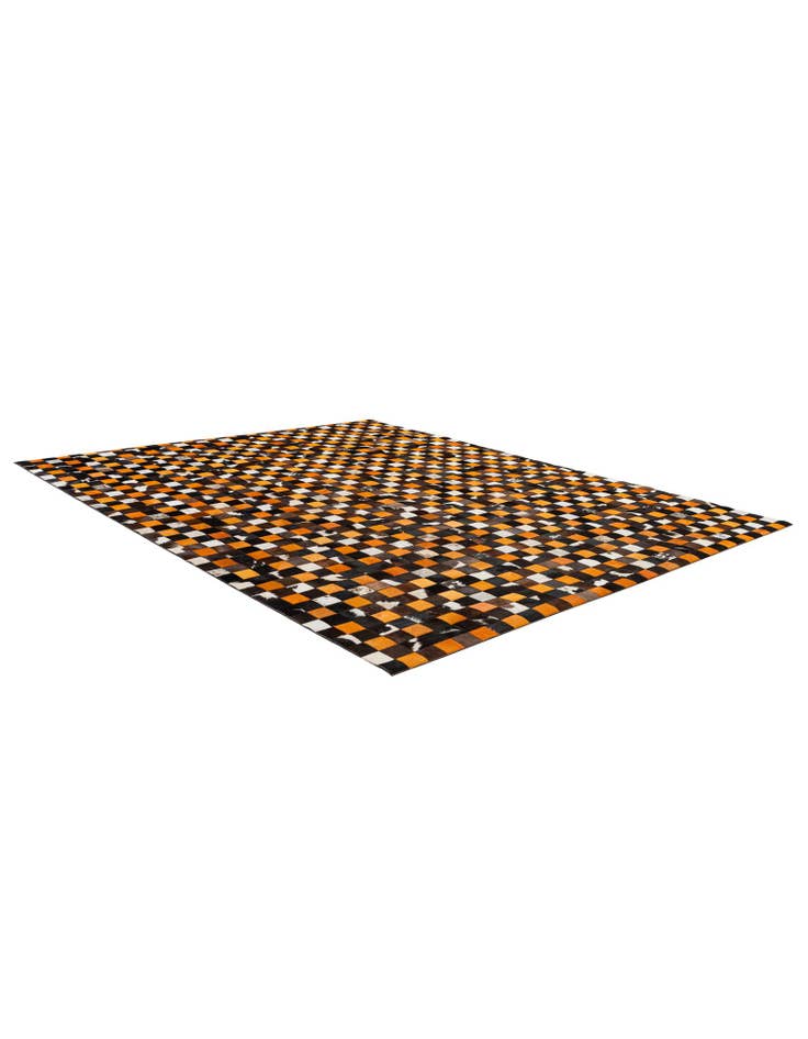 Detail image of 8' 1 x 9' 11 Cowhide - Patchwork Rug