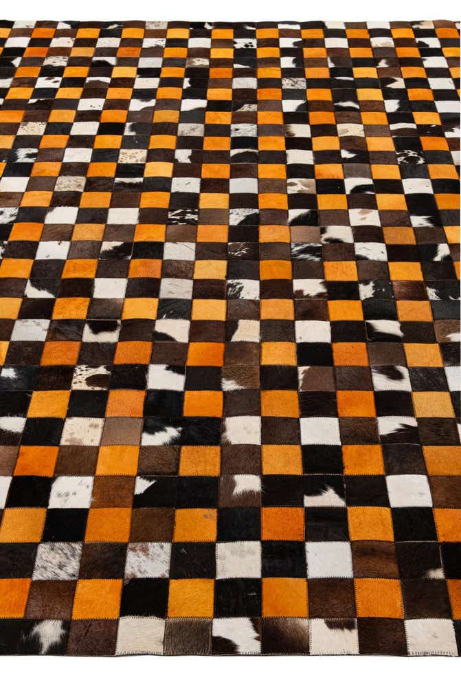 8' 1 x 9' 11 Cowhide - Patchwork Rug