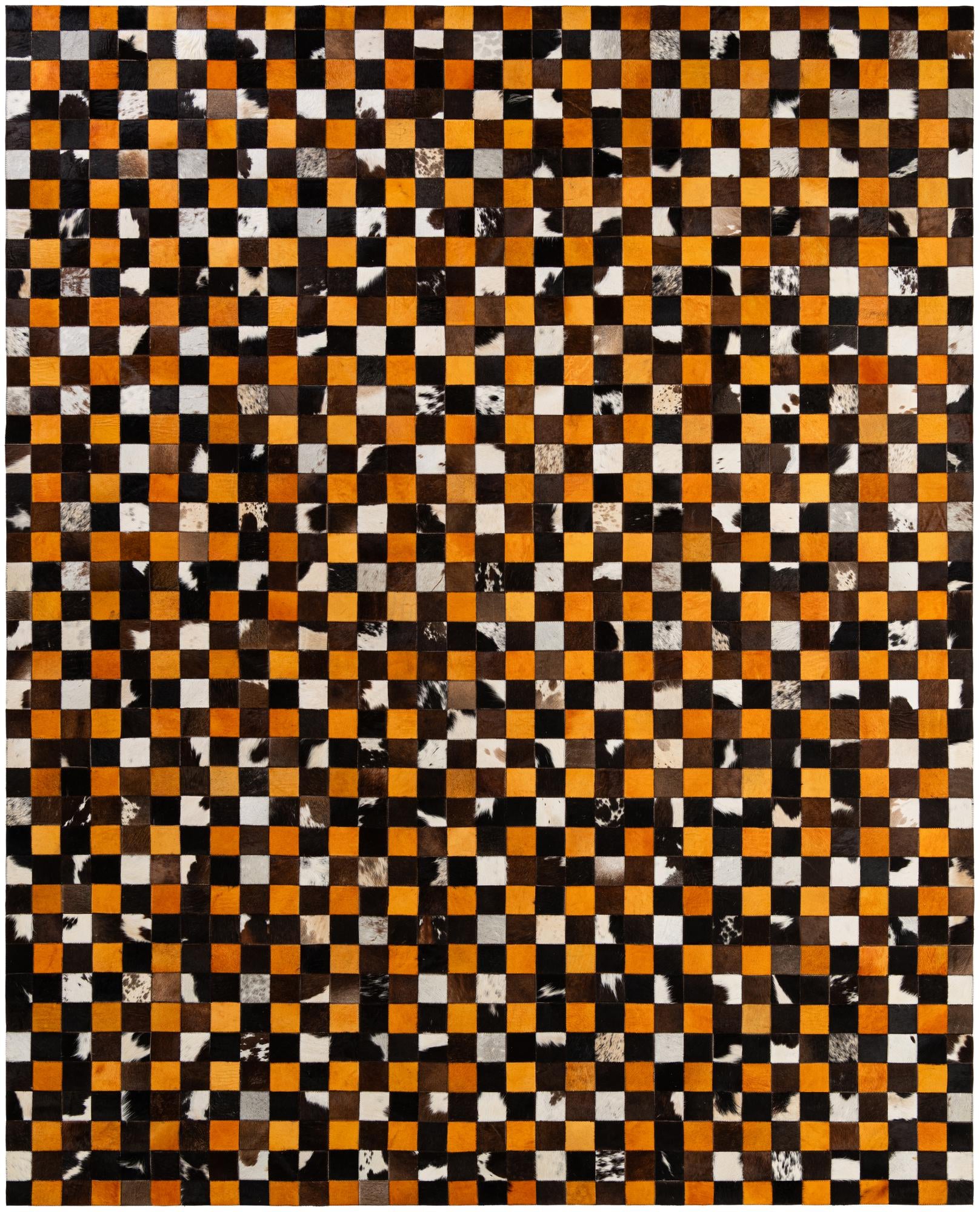 8' 1 x 9' 11 Cowhide - Patchwork Rug