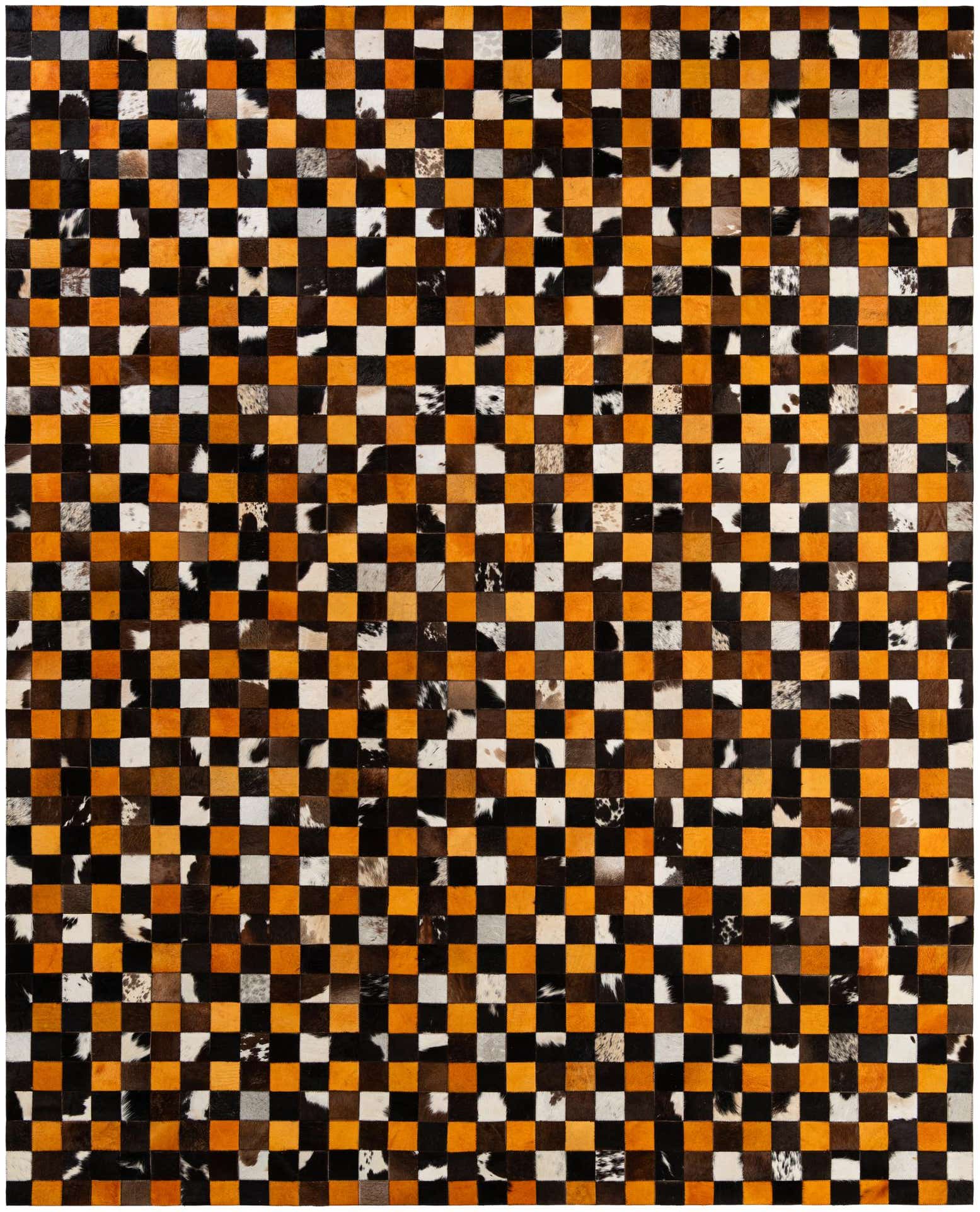 8' 1 x 9' 11 Cowhide - Patchwork Rug