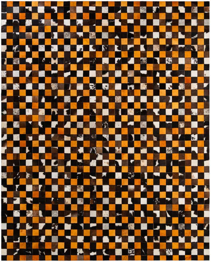 8' 1 x 9' 11 Cowhide - Patchwork Rug