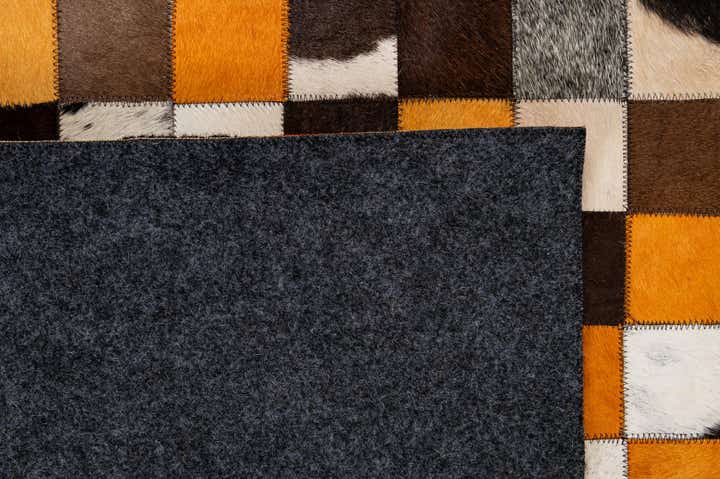 8' 1 x 9' 11 Cowhide - Patchwork Rug