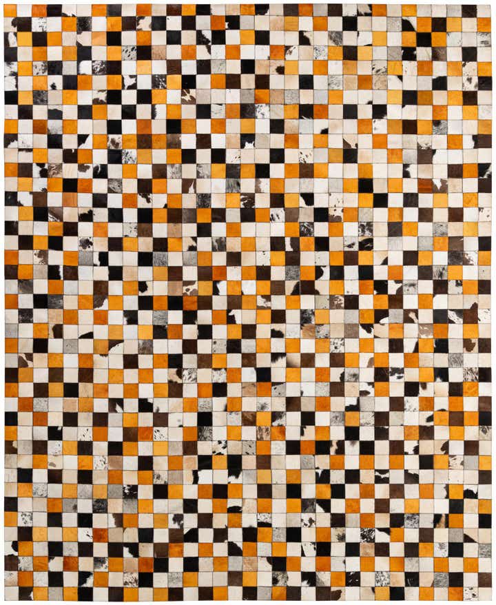 8' 1 x 9' 11 Cowhide - Patchwork Rug