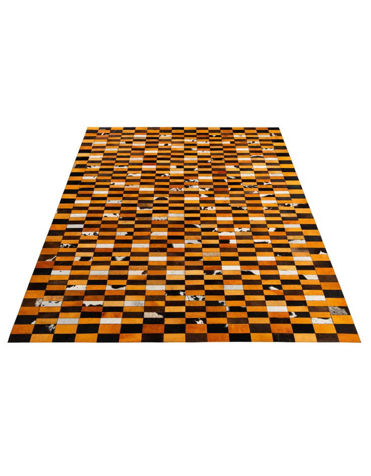 Detail image of 8' x 9' 10 Cowhide - Patchwork Rug