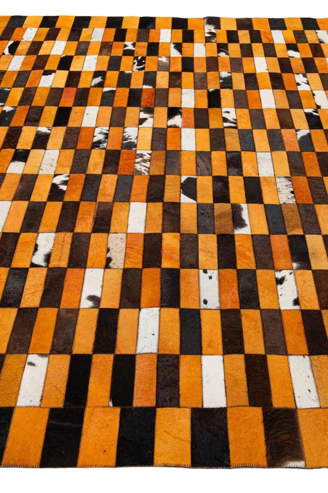 8' x 9' 10 Cowhide - Patchwork Rug