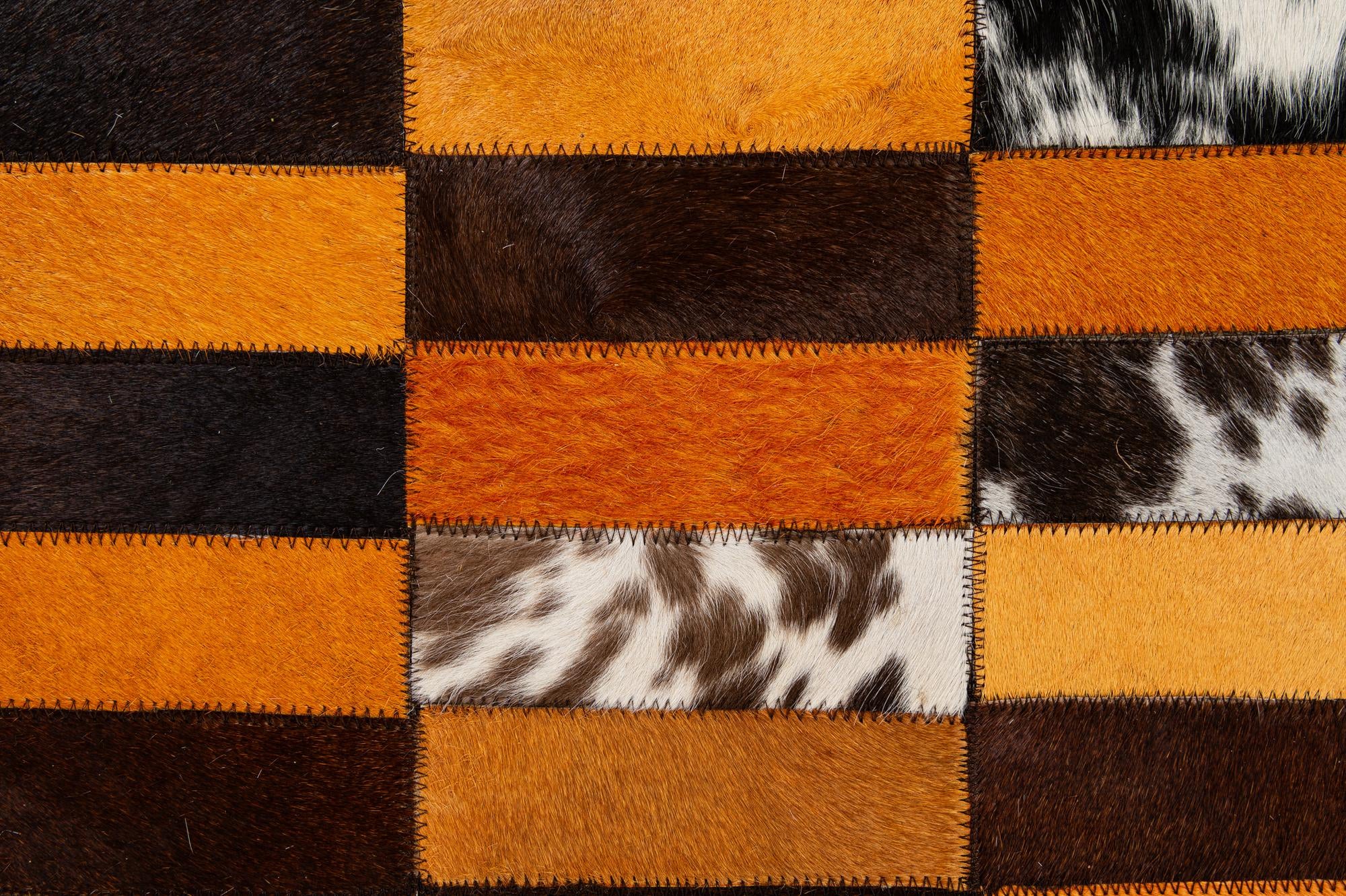 8' x 9' 10 Cowhide - Patchwork Rug