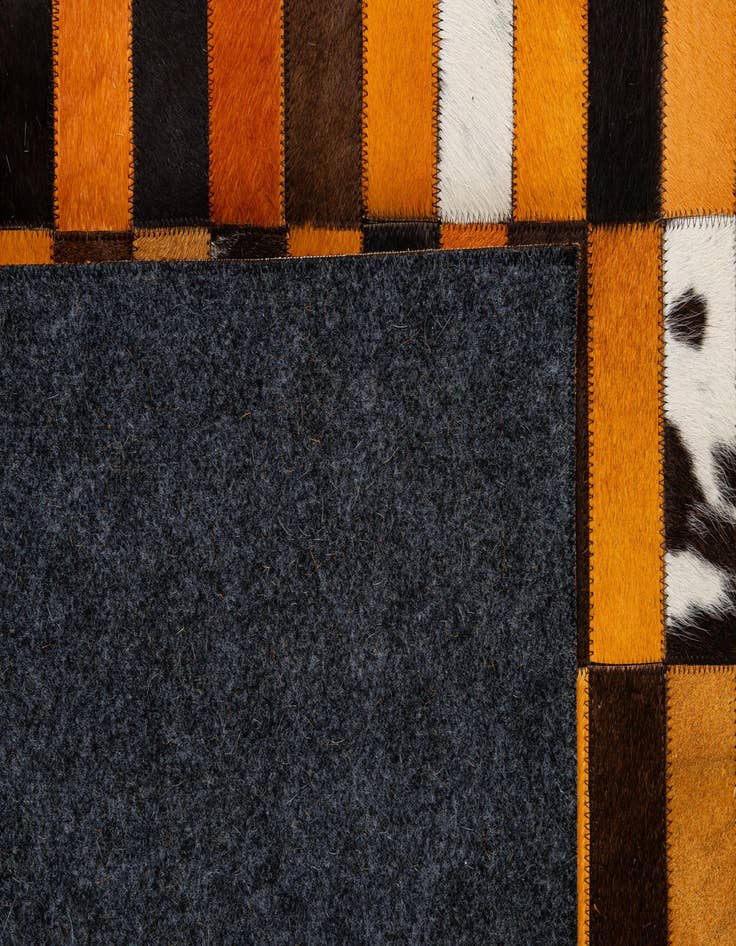 Detail image of 8' x 9' 10 Cowhide - Patchwork Rug