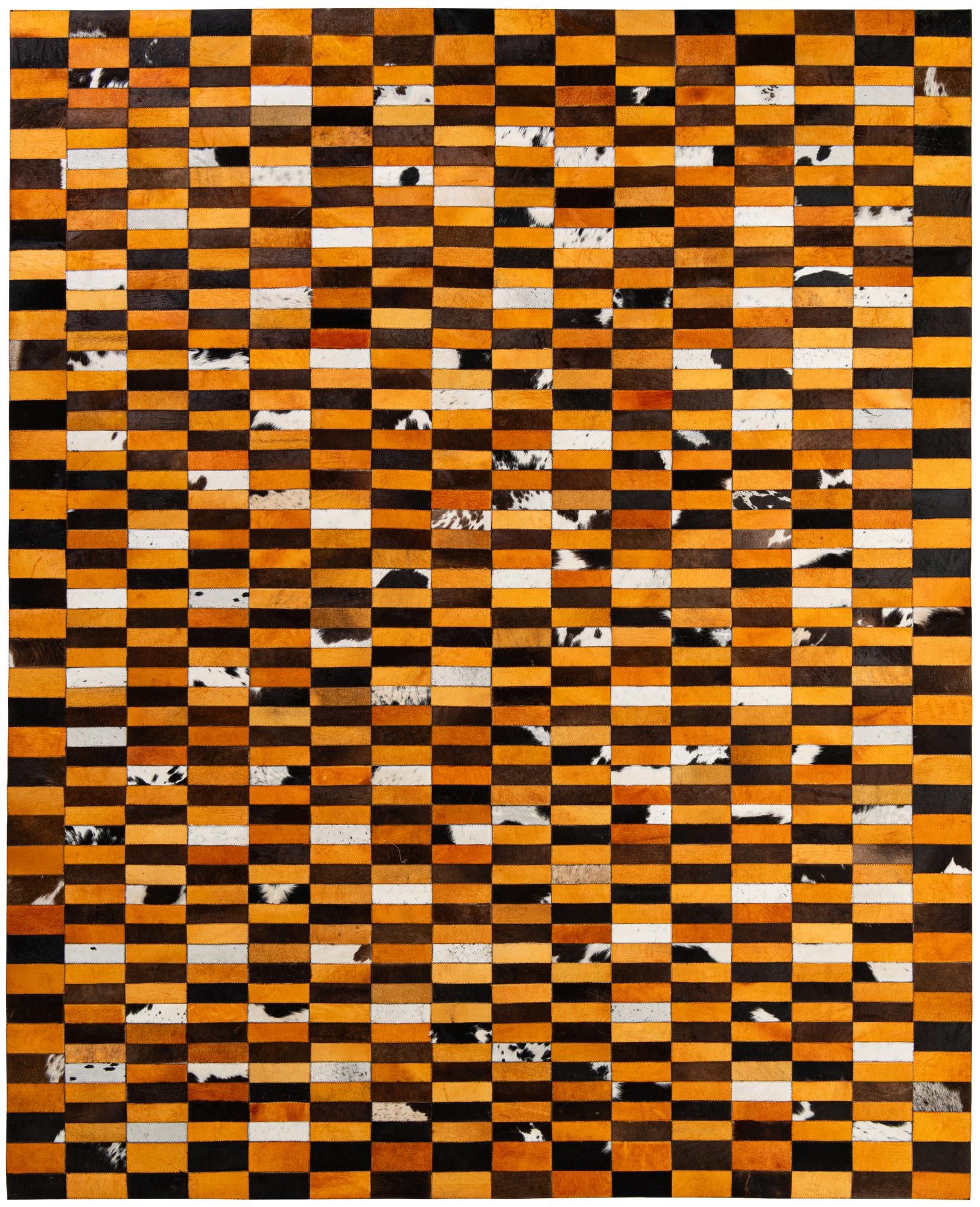 8' x 9' 10 Cowhide - Patchwork Rug