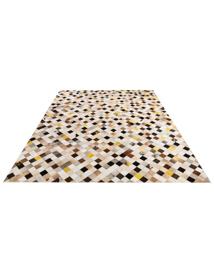 Detail image of 8' x 10' Cowhide - Patchwork Rug