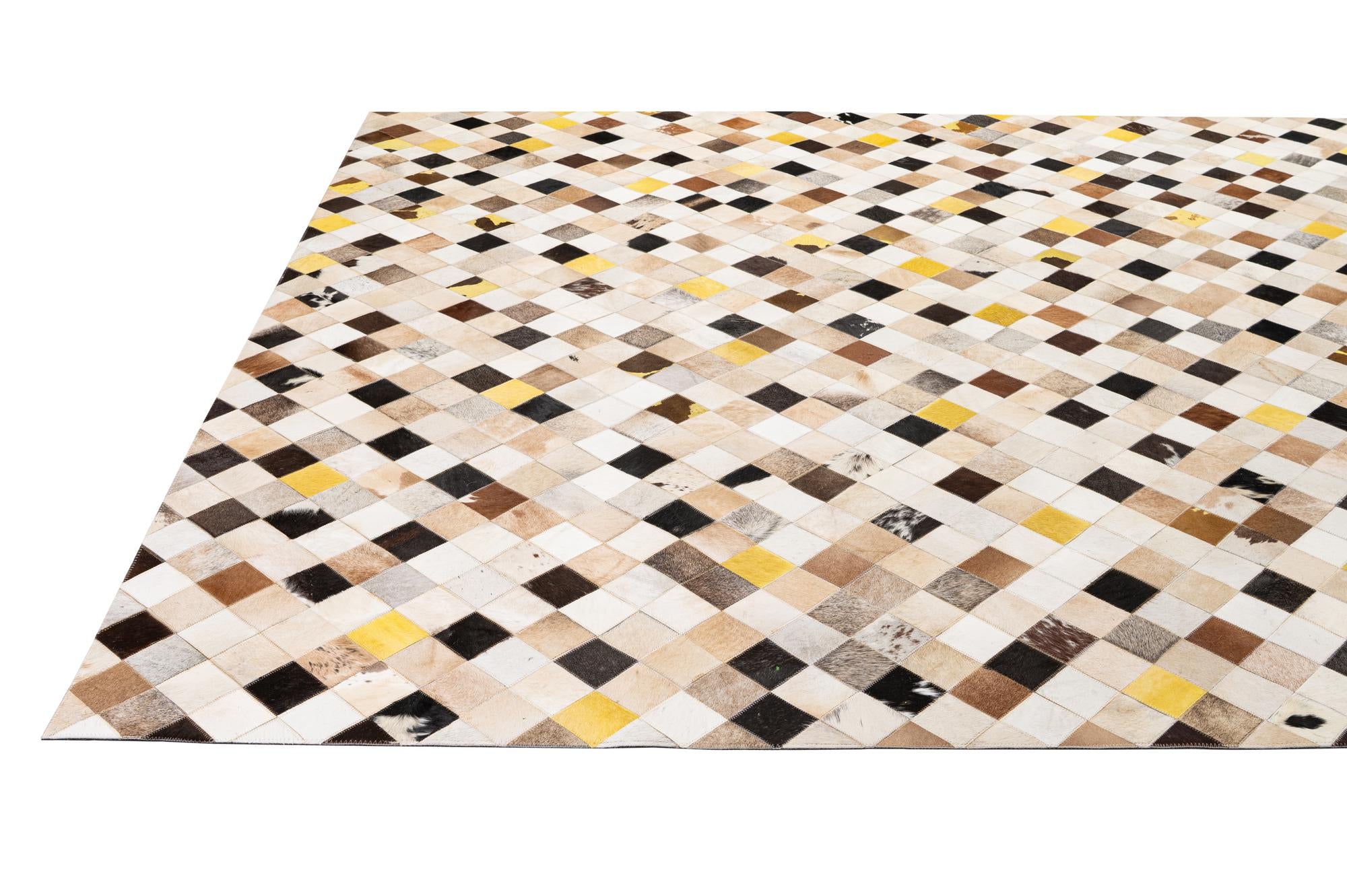 8' x 10' Cowhide - Patchwork Rug