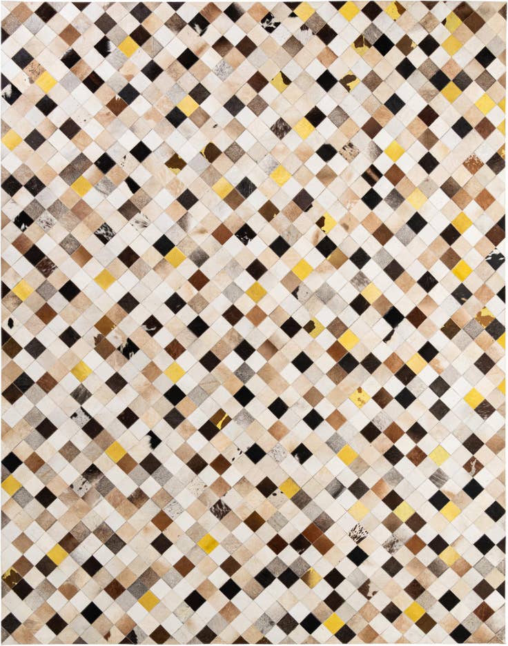 Detail image of 8' x 10' Cowhide - Patchwork Rug
