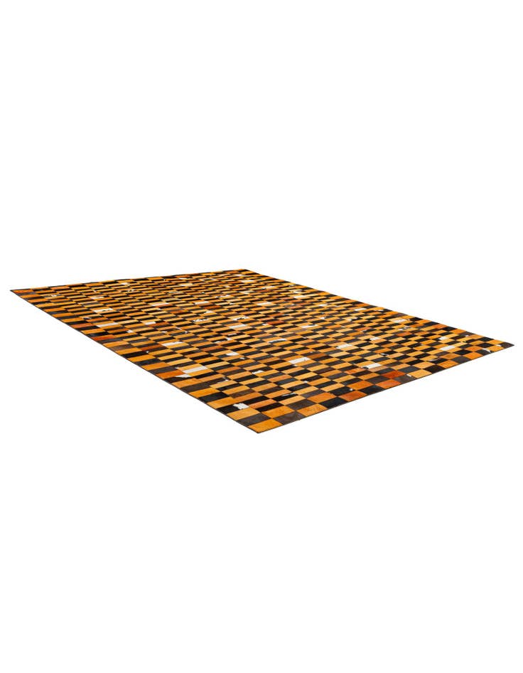 Detail image of 8' 1 x 9' 11 Cowhide - Patchwork Rug
